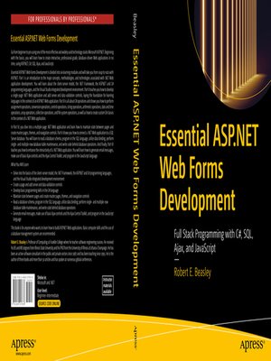 cover image of Essential ASP.NET Web Forms Development